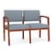Lesro 2 Seat Tandem Seating W/ No Center Arm, 44 in W 26 in L 31.5 in H, Lenox Series LW2101 - alternate 1